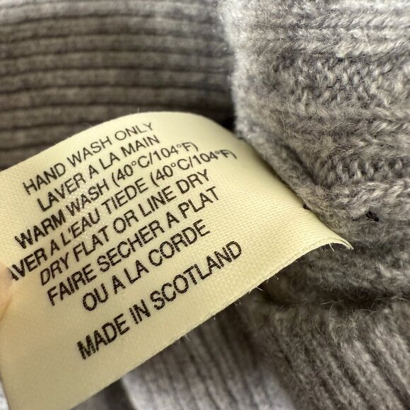 Burberry London Cable knit Cashmere Turtleneck Size L - Picture 10 of 10